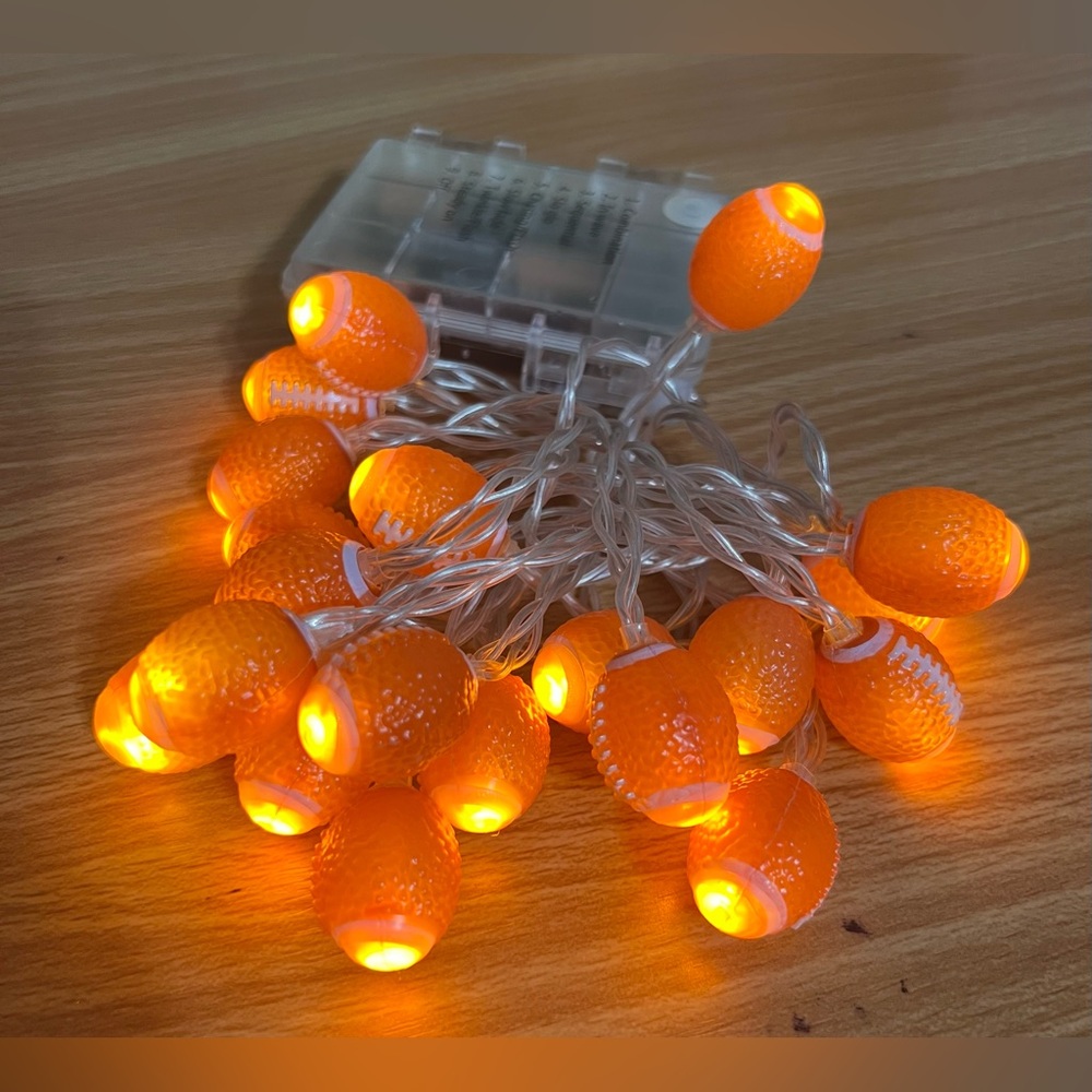 Football String Lights - Picture 2 of 2